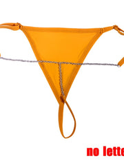 Load image into Gallery viewer, Letter Chain Thong