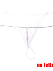 Load image into Gallery viewer, Letter Chain Thong