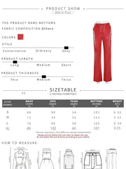 Load image into Gallery viewer, Hollow Out Laced-Up Pants