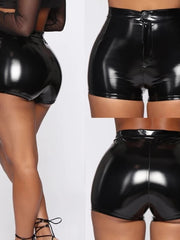 Load image into Gallery viewer, Faux Leather Shorts
