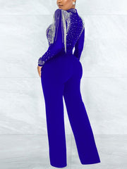 Load image into Gallery viewer, Sheer-Top Jumpsuit