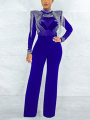 Load image into Gallery viewer, Sheer-Top Jumpsuit