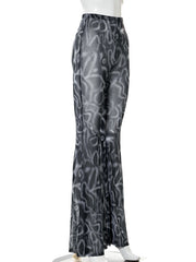 Load image into Gallery viewer, Flared Leg Sheer Pants