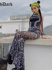 Load image into Gallery viewer, Flared Leg Sheer Pants