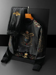 Load image into Gallery viewer, Embroidered Long Sleeve T-Shirt & Pants