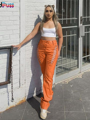Load image into Gallery viewer, Hollow Out Laced-Up Pants