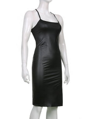 Load image into Gallery viewer, Faux Leather Dress