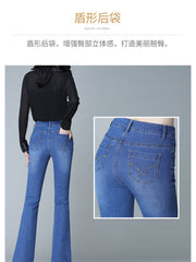Load image into Gallery viewer, Flared Legs Jeans Pants