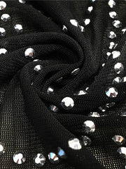 Load image into Gallery viewer, Sheer Rhinestone Dress