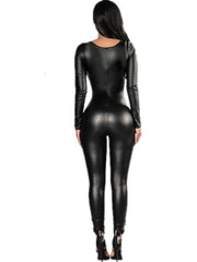 Load image into Gallery viewer, Faux Latex Jumpsuits