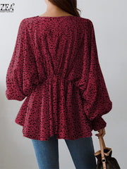 Load image into Gallery viewer, Long Sleeve Ruffle Blouse