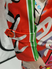 Load image into Gallery viewer, Graffiti Long Sleeve Coat