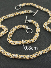 Load image into Gallery viewer, Stainless Steel Necklace & Bracelet