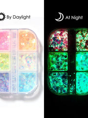 Load image into Gallery viewer, Luminous Nail Glitter