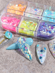 Load image into Gallery viewer, Luminous Nail Glitter