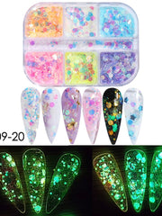 Load image into Gallery viewer, Luminous Nail Glitter