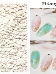 Load image into Gallery viewer, Gold Nail Line Sticker