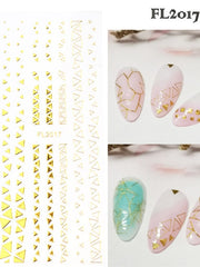 Load image into Gallery viewer, Gold Nail Line Sticker