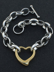 Load image into Gallery viewer, Stainless Steel Heart Bracelet