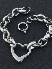 Load image into Gallery viewer, Stainless Steel Heart Bracelet