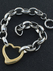 Load image into Gallery viewer, Stainless Steel Heart Bracelet