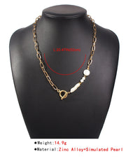 Load image into Gallery viewer, Asymmetrical Pearl Necklace
