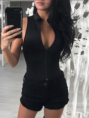 Load image into Gallery viewer, Front Zipper Bodysuit