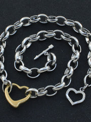 Load image into Gallery viewer, Stainless Steel Heart Necklace