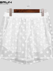 Load image into Gallery viewer, Sheet Polka Dot Shirts & Shorts Set