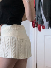 Load image into Gallery viewer, Knitted Mini Skirt