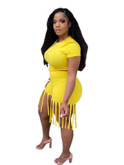 Load image into Gallery viewer, T-Shirt & Frayed Shorts Set