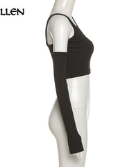 Load image into Gallery viewer, Removable Sleeves Halter Top