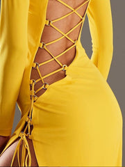 Load image into Gallery viewer, Long Sleeves Exotic Dress