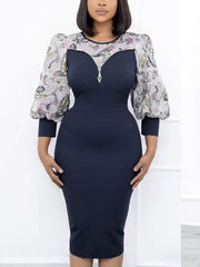 Load image into Gallery viewer, Long Sleeve Chiffon Dress