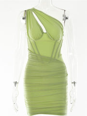 Load image into Gallery viewer, One Off-Shoulder Dress