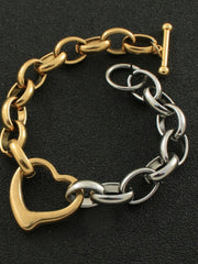 Load image into Gallery viewer, Stainless Steel Heart Bracelet