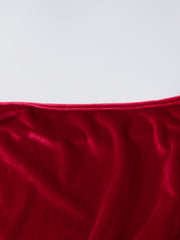 Load image into Gallery viewer, One-Off Shoulder Velvet Dress