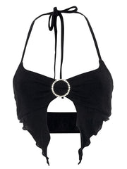 Load image into Gallery viewer, Black Crop Top