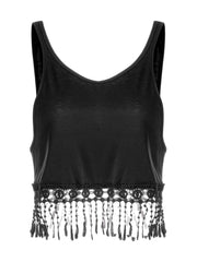 Load image into Gallery viewer, Tassel Crop Top