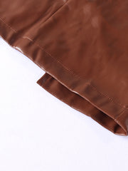 Load image into Gallery viewer, Spaghetti Strap Faux Leather Dress