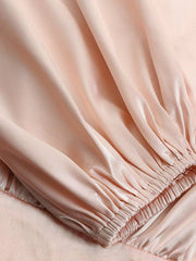 Load image into Gallery viewer, Lantern Sleeve Satin Dress