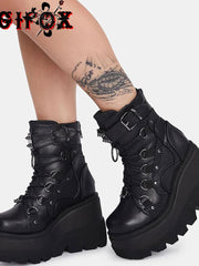 Load image into Gallery viewer, Chunky Heel Ankle Boots