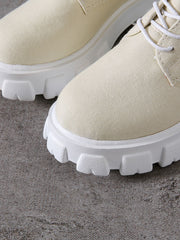 Load image into Gallery viewer, Chunky Heels Canvas Boots