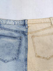 Load image into Gallery viewer, Two-Tone Jeans Pants