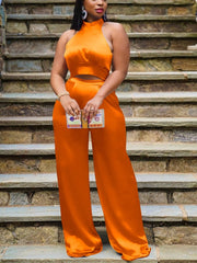 Load image into Gallery viewer, Sleeveless Satin Top & Pants