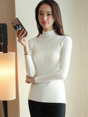 Load image into Gallery viewer, Turtleneck Knitted Sweater