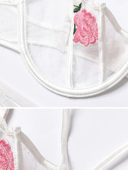 Load image into Gallery viewer, Floral Embroidered Lingerie Set