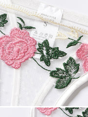 Load image into Gallery viewer, Floral Embroidered Lingerie Set