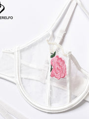 Load image into Gallery viewer, Floral Embroidered Lingerie Set