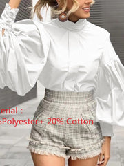 Load image into Gallery viewer, Long Lantern Sleeve Blouse